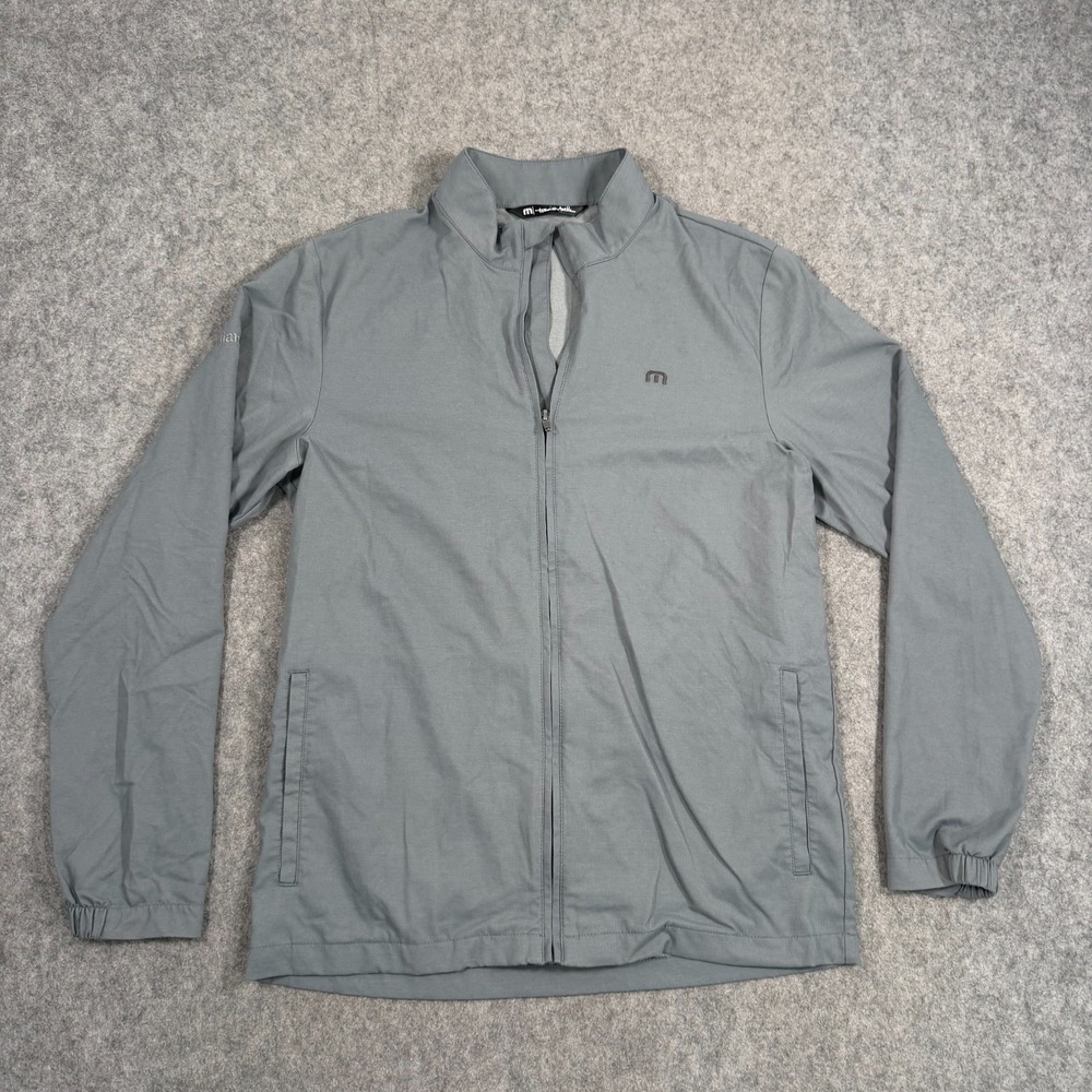 Travis Mathew Gray‎ Full Zip Surfside Lightweight Jacket Men's Size Medium